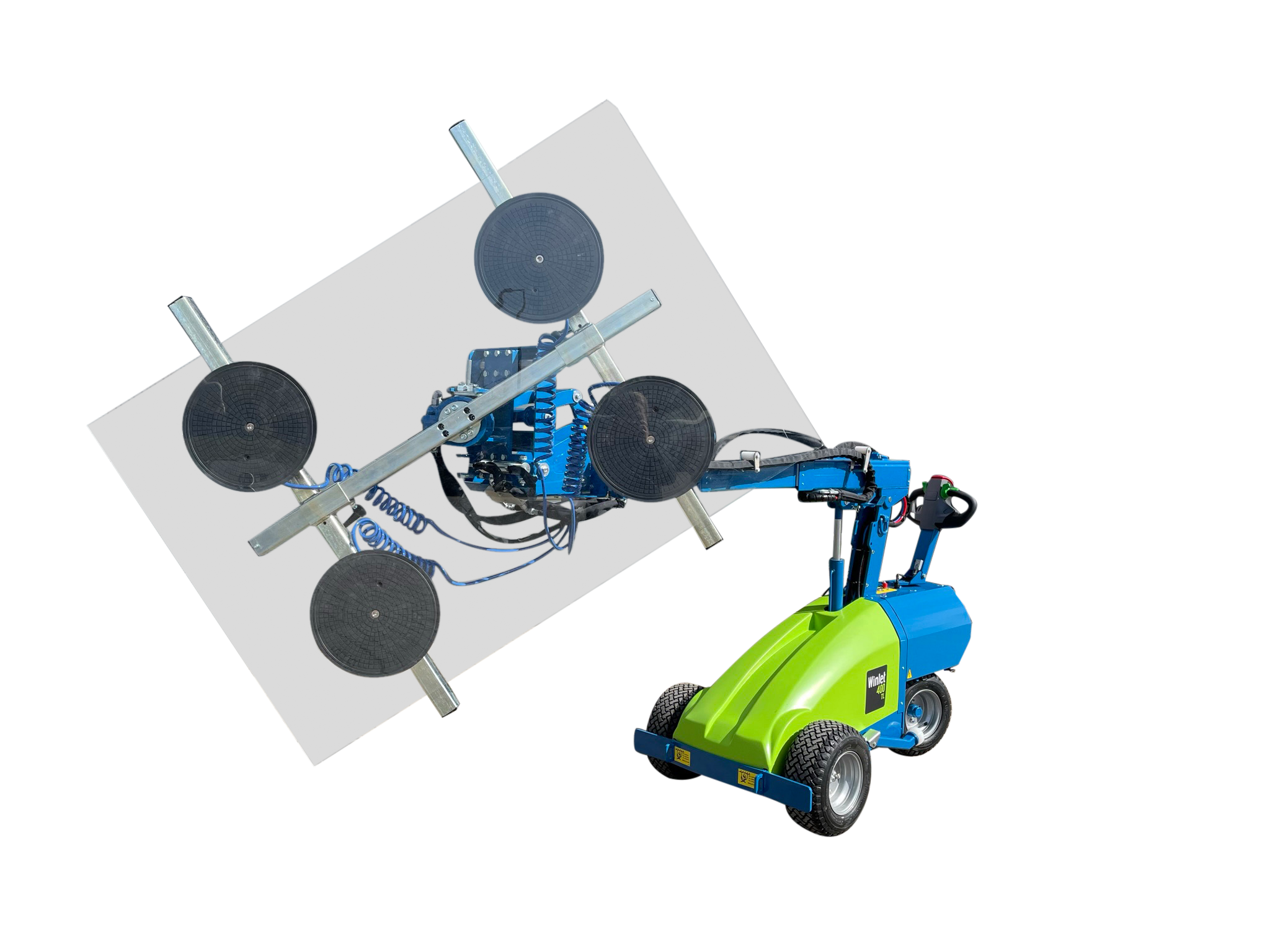 Winlet vinduesl&oslash;fter med hydraulisk sideskifte og rotation af fronten