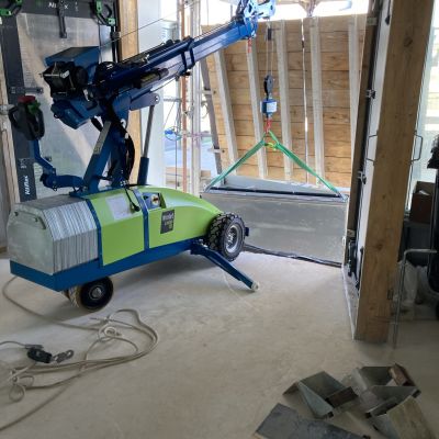 Lasius 1,5t Pick & Carry Crane with hydraulic winch