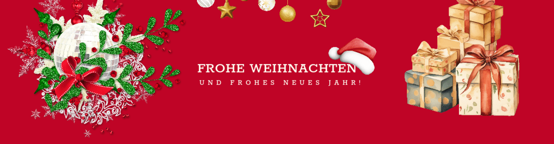 Frohe weihnachten und frohes neues jahr!
