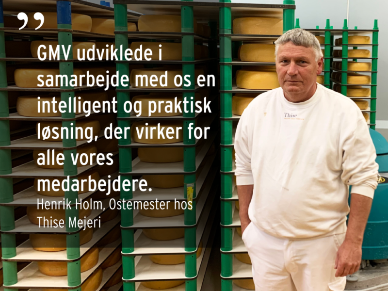 Thise Mejeri med GMV løfteudstyr