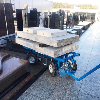 ErgoMover Lift & Go transporting granite