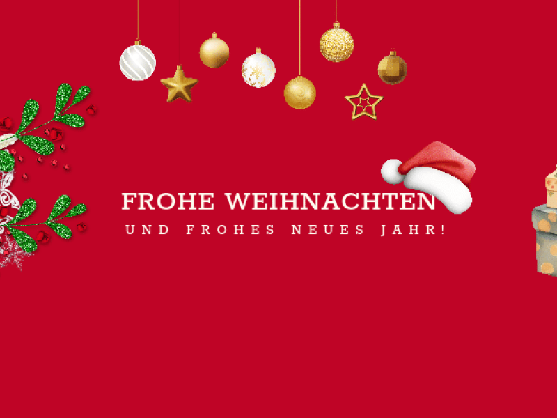 Frohe weihnachten und frohes neues jahr!
